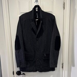 Sears Gray and Black Textured Blazer
